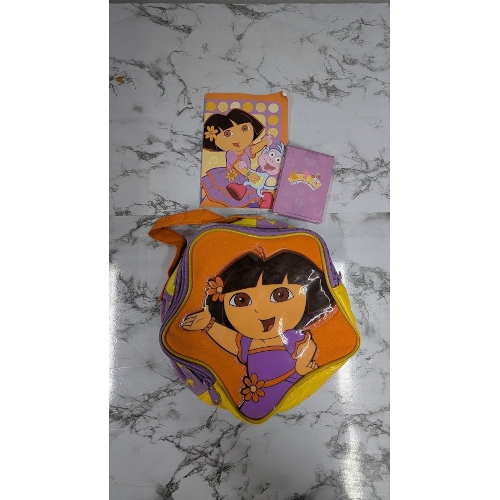 2005 Dora the Explorer Book Coloring Crayon Set Bundle Preowned Kids